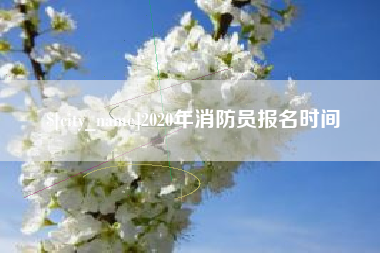 汝州2020年消防员报名时间