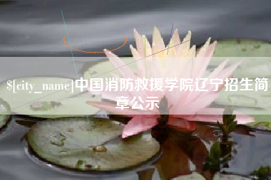 汝州中国消防救援学院辽宁招生简章公示