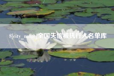 汝州全国失信被执行人名单库