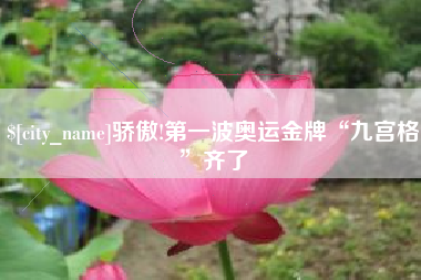 汝州骄傲!第一波奥运金牌“九宫格”齐了