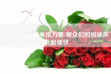 汝州500米接力赛-观众们的加油声此起彼伏