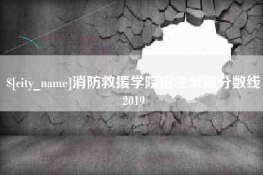 汝州消防救援学院招生录取分数线2019