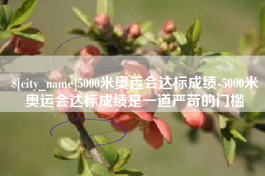 汝州5000米奥运会达标成绩-5000米奥运会达标成绩是一道严苛的门槛