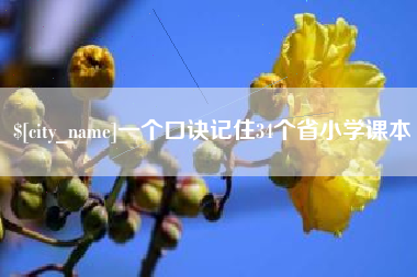 汝州一个口诀记住34个省小学课本
