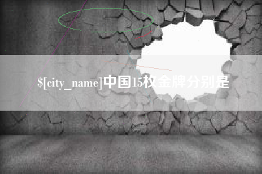 汝州中国15枚金牌分别是