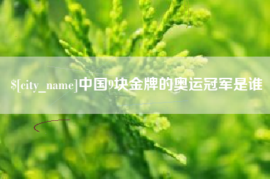 汝州中国9块金牌的奥运冠军是谁