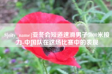 汝州亚冬会短道速滑男子5000米接力-中国队在这场比赛中的表现