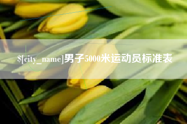 汝州男子5000米运动员标准表