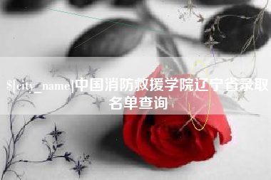 汝州中国消防救援学院辽宁省录取名单查询