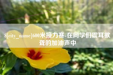 汝州600米接力赛-在同学们震耳欲聋的加油声中