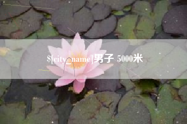 汝州男子 5000米