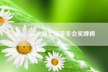 汝州第七届亚冬会奖牌榜