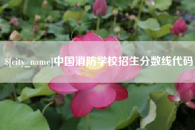 汝州中国消防学校招生分数线代码