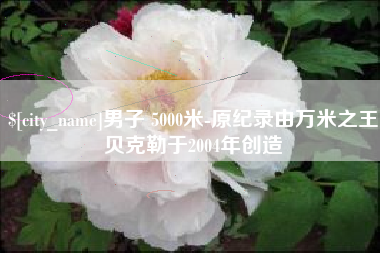 汝州男子 5000米-原纪录由万米之王贝克勒于2004年创造