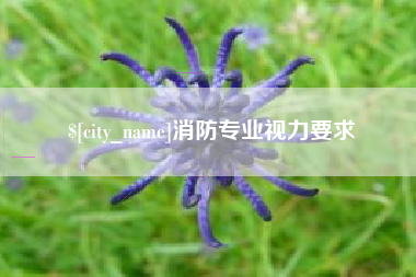 汝州消防专业视力要求