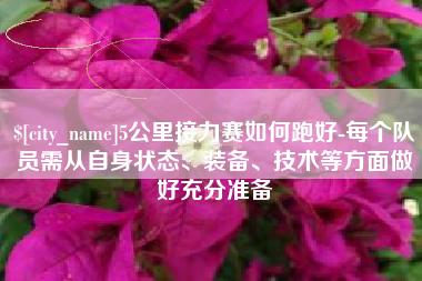 汝州5公里接力赛如何跑好-每个队员需从自身状态、装备、技术等方面做好充分准备