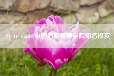 汝州中国消防救援学院知名校友