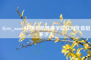 汝州中国消防救援学院在河北省招多少人