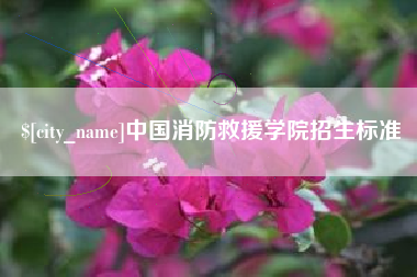 汝州中国消防救援学院招生标准