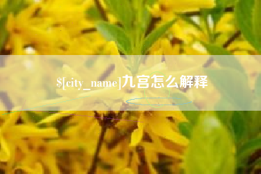 汝州九宫怎么解释