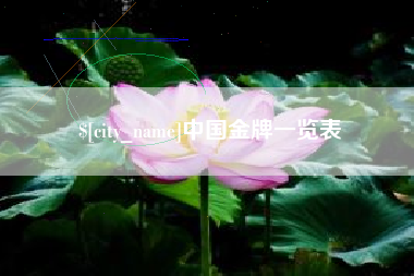 汝州中国金牌一览表