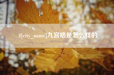 汝州九宫格是怎么样的