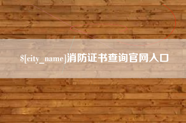 汝州消防证书查询官网入口