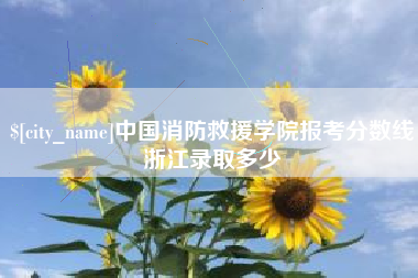 汝州中国消防救援学院报考分数线浙江录取多少